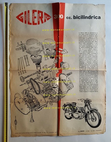 Gilera 300 1955 manifesto - 300,